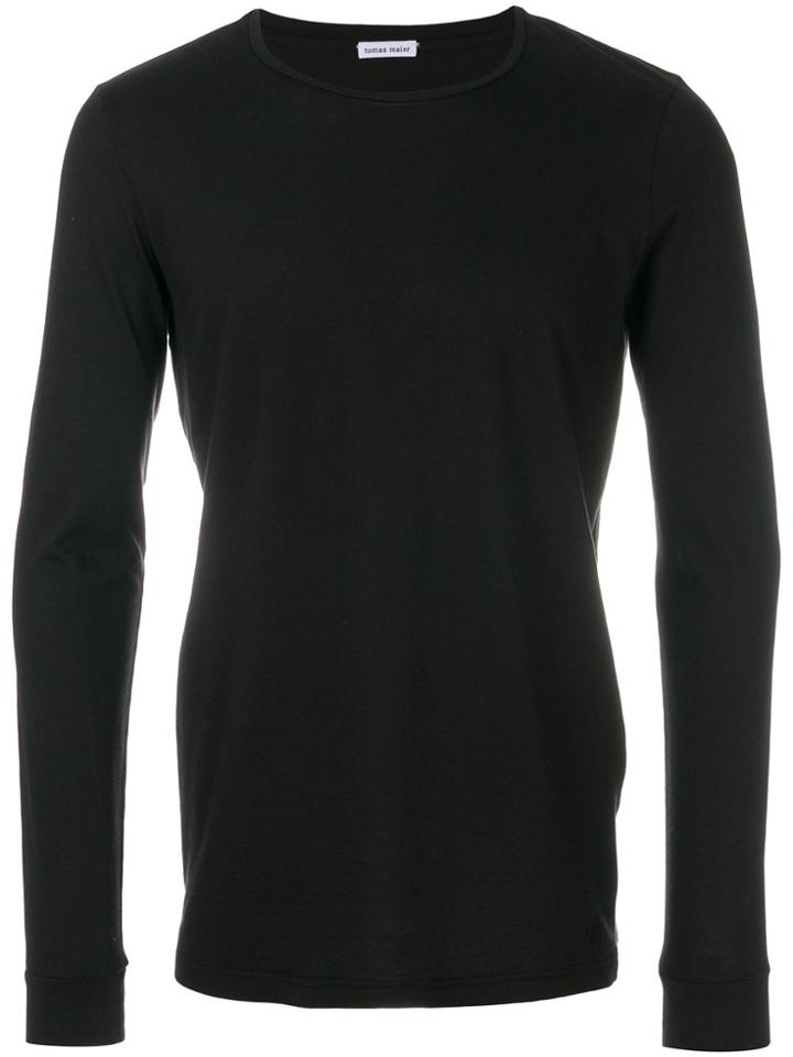 Tomas Maier Long Sleeve T-shirt - Black