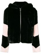 La Seine & Moi Louve Faux Fur Jacket - Black
