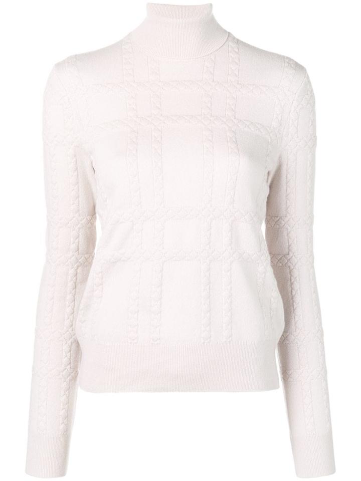 Bottega Veneta Intrecciato Cashmere Sweater - Neutrals
