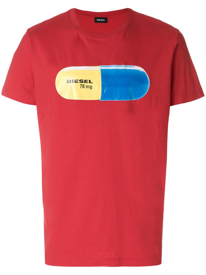 Diesel T-diego-qh T-shirt - Red