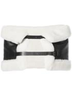 Vera Wang Shearling Stole - Black