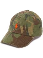 Polo Ralph Lauren Logo Embroidered Camouflage Cap - Green