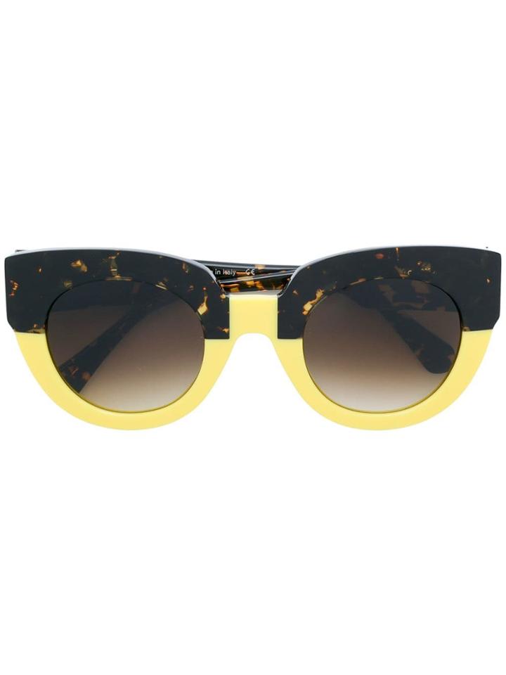 Face À Face Round Sunglasses - Brown