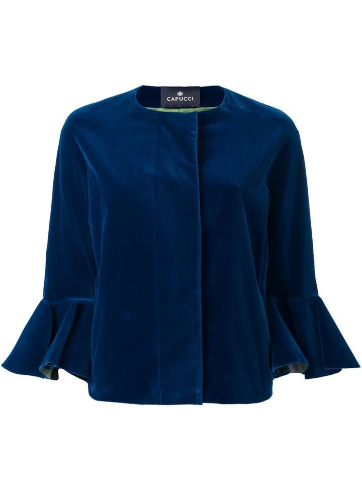 Capucci Flared Cuff Cropped Jacket