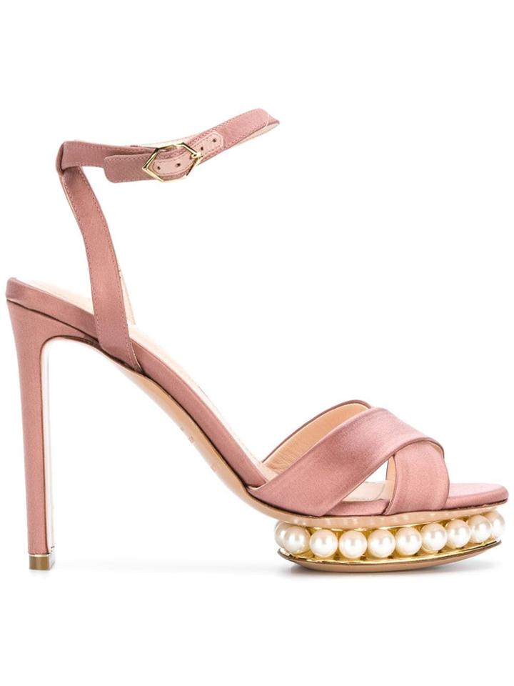 Nicholas Kirkwood Casati Pearl Platform Sandals - Pink