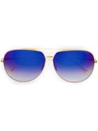 Dita Eyewear Aviator Gradient Sunglasses - Metallic