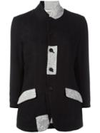 Aleksandr Manamïs Patch Fitted Jacket, Women's, Size: I, Black, Wool/cotton/ramie