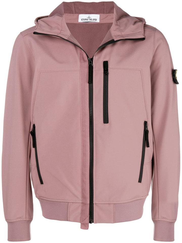 Stone Island Hooded Jacket - Pink