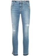 Ermanno Ermanno Distressed Star Patch Jeans - Blue