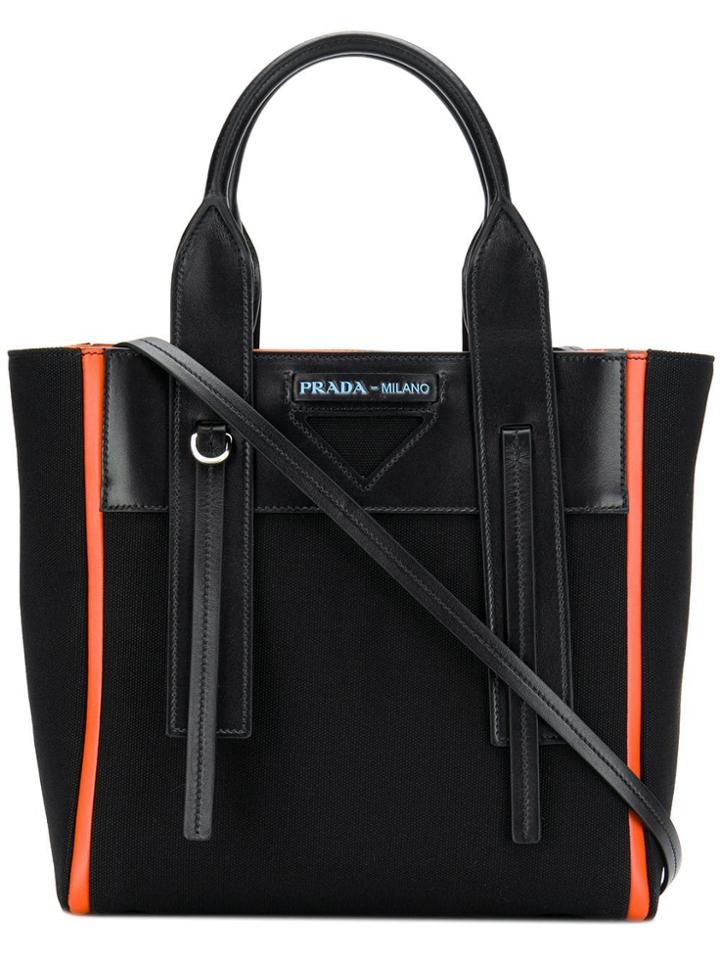 Prada Ouverture Leather Bag - Black