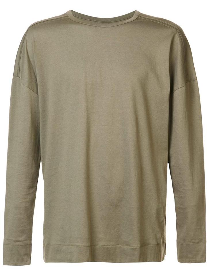 Zanerobe 'tl1' Long Sleeved T-shirt, Men's, Size: Medium, Green, Cotton