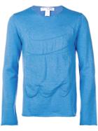 Comme Des Garçons Shirt Boys Raised Panel Sweater - Blue