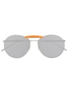 Fendi Eyewear Circle Frame Sunglasses - Silver