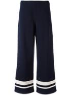 's Max Mara Wide-legged Striped Trousers - Blue