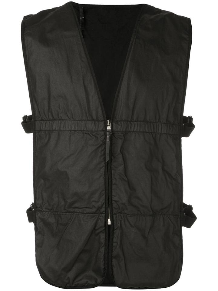 11 By Boris Bidjan Saberi Zipped Tank Top - Black