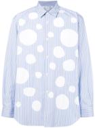 Comme Des Garçons Shirt Polka Dotted Shirt - Blue