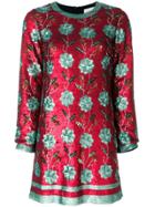Giuseppe Di Morabito Floral Patterned Sequin Embellished Dress - Red