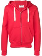 Acne Studios Slim Fit Hooded Sweatshirt - Red