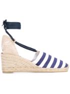 Castañer Striped Wedge Espadrilles - Blue