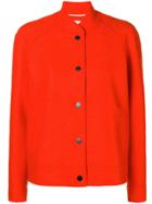 Harris Wharf London Buttoned Bomber Jacket - Yellow & Orange