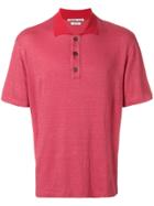 Common Wild Classic Short-sleeve Polo Top - Red