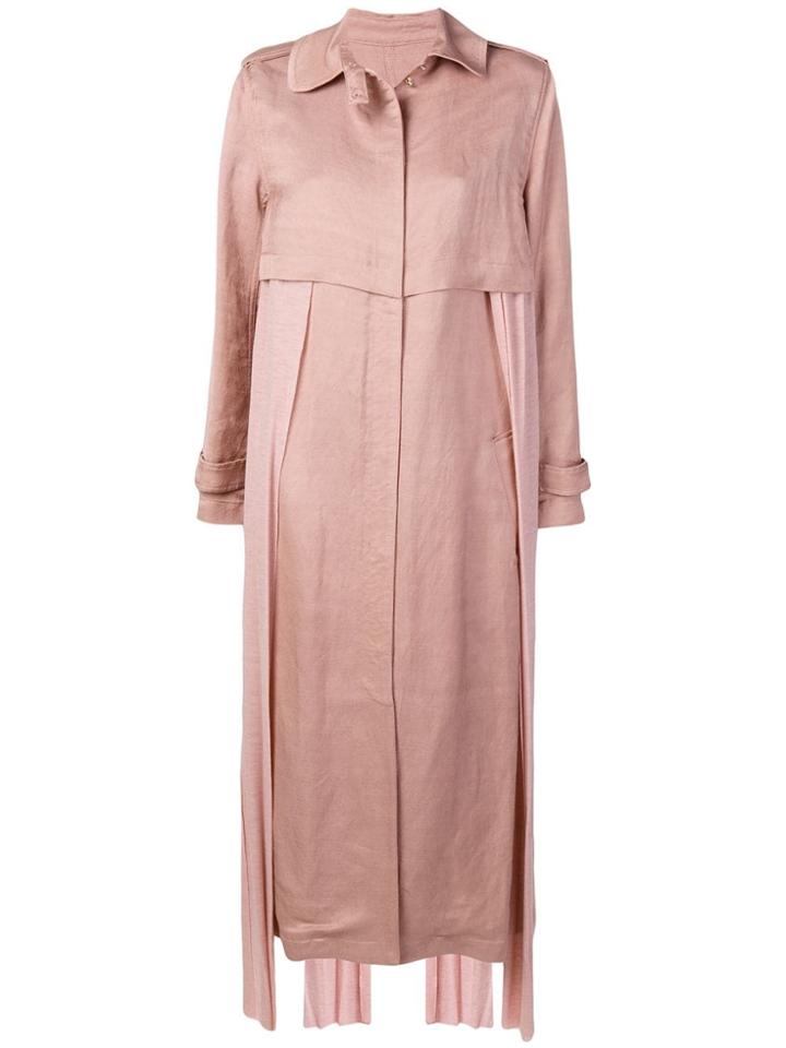 Esteban Cortazar Belted Trench Coat - Pink