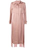 Esteban Cortazar Belted Trench Coat - Pink