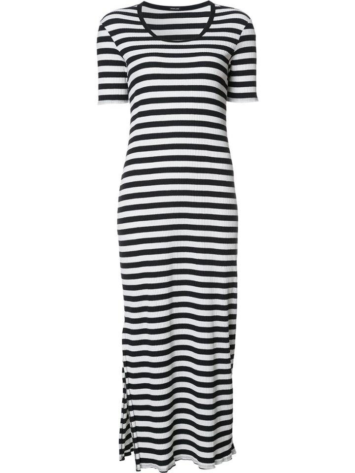 Osklen Striped Midi Dress - Black