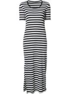 Osklen Striped Midi Dress - Black