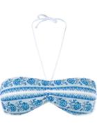Cecilia Prado Knit Bandeau Bikini Top, Women's, Size: P, White, Viscose/acrylic