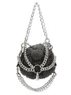 À La Garçonne Ball Apliqué Shoulder Bag - Black