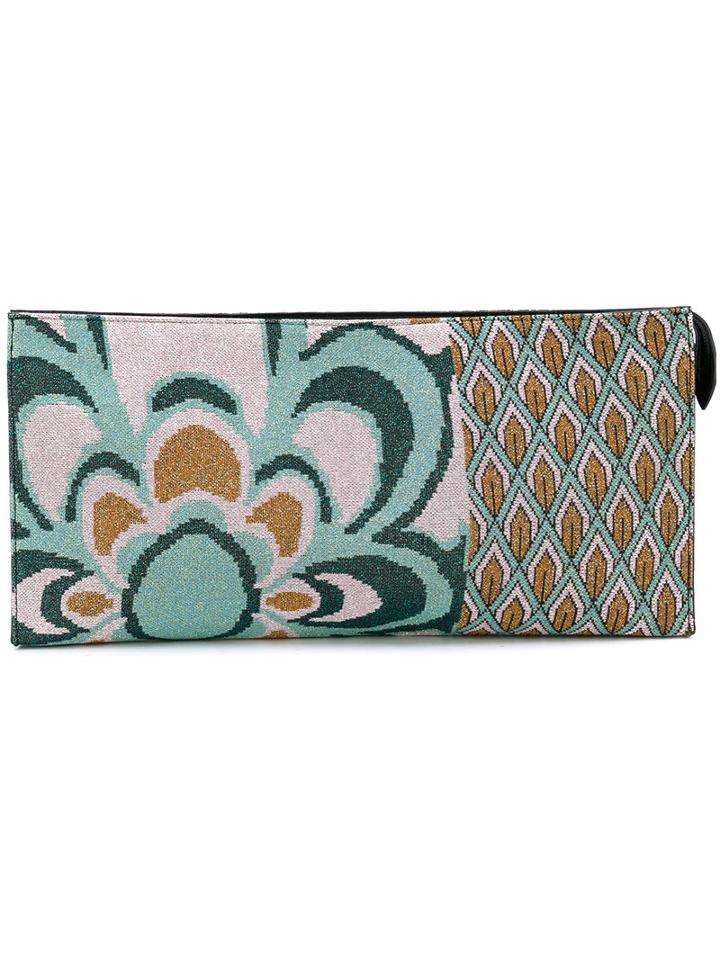 Circus Hotel - Floral Print Clutch - Women - Cotton - One Size, Cotton