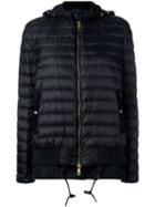 Moncler Layered Hem Padded Jacket, Women's, Size: 2, Black, Feather Down/polyamide