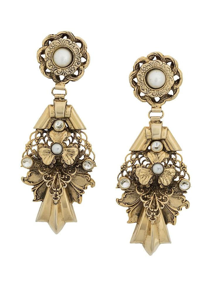 Susan Caplan Vintage 1980s Vintage Statement Clip-on Earrings -