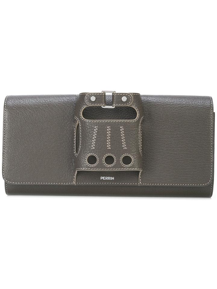 Perrin Paris La Capitale Glove Clutch Bag - Grey