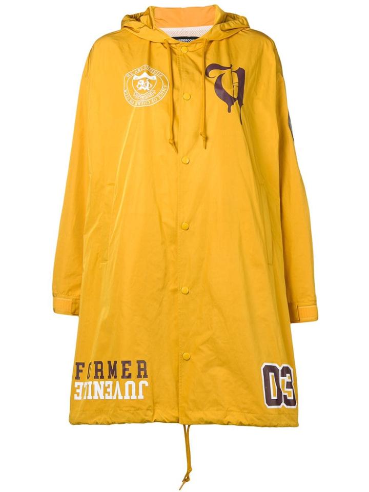 Undercover Waterproof Patch Coat - Yellow & Orange