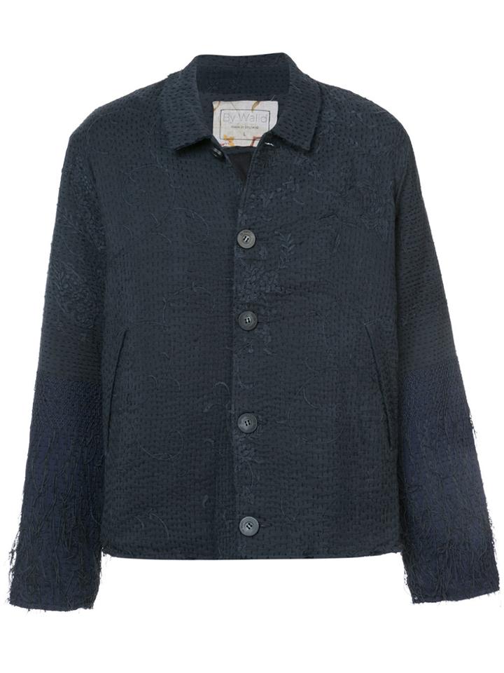By Walid Stitched Embroidered Jacket - Blue