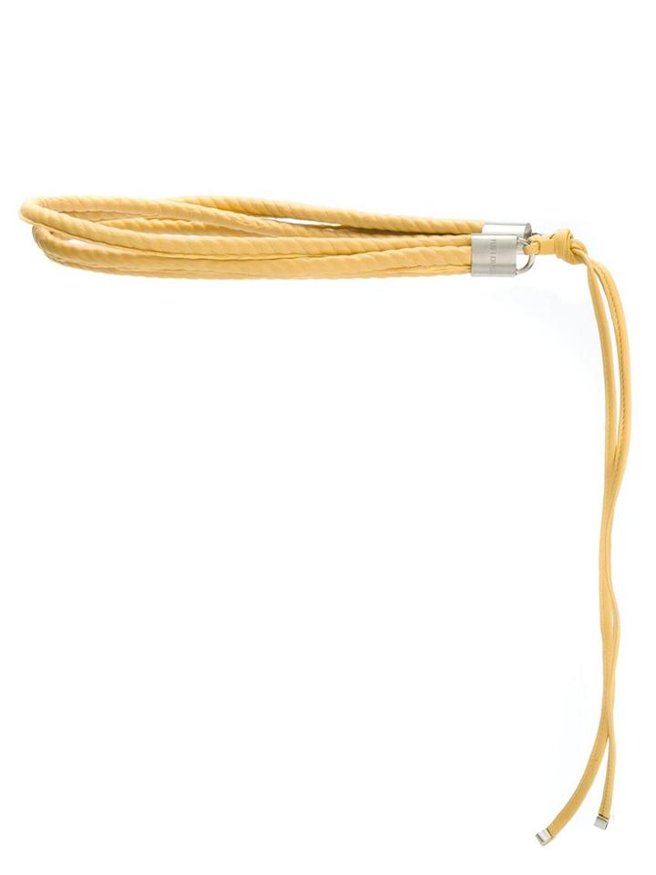 Tufi Duek Knot Detail Belt - Yellow & Orange