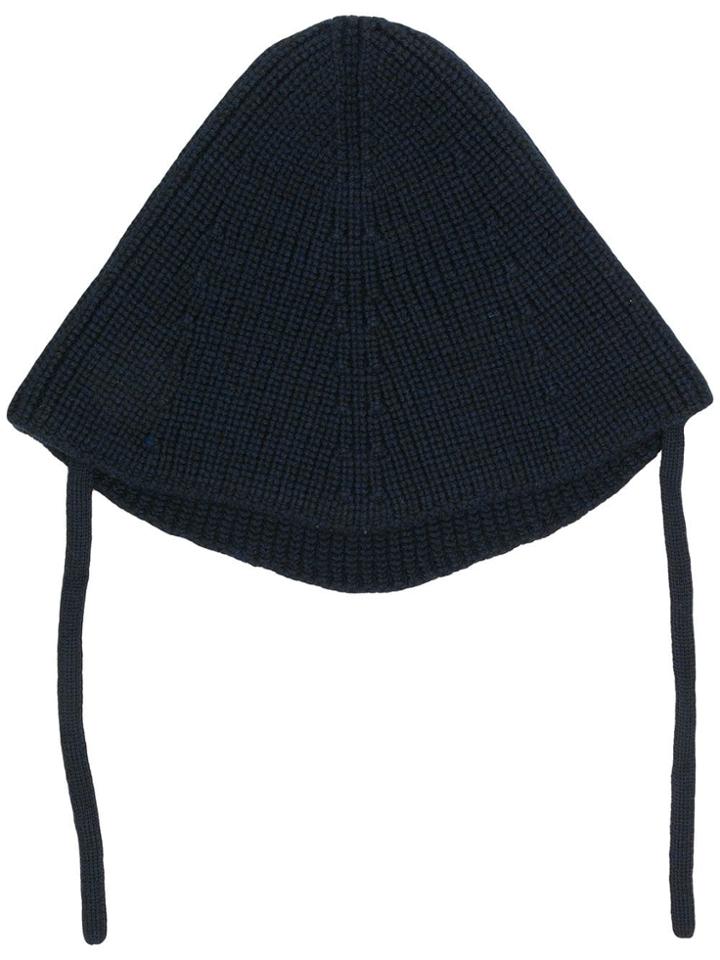 Lanvin Ribbed Beanie - Blue