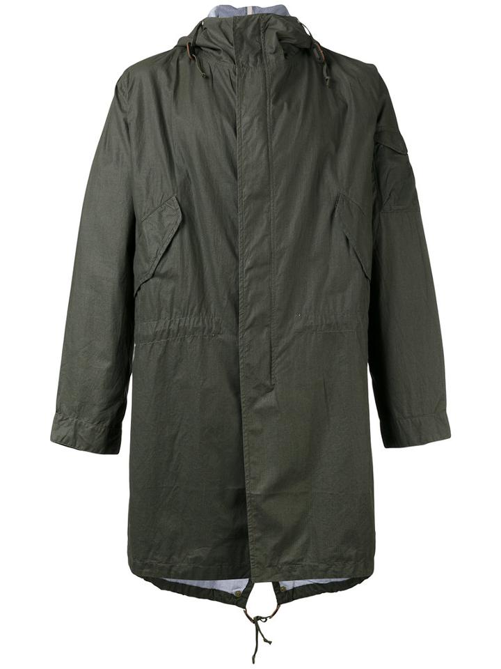 Universal Works - Hooded Parka - Men - Cotton - S, Green, Cotton