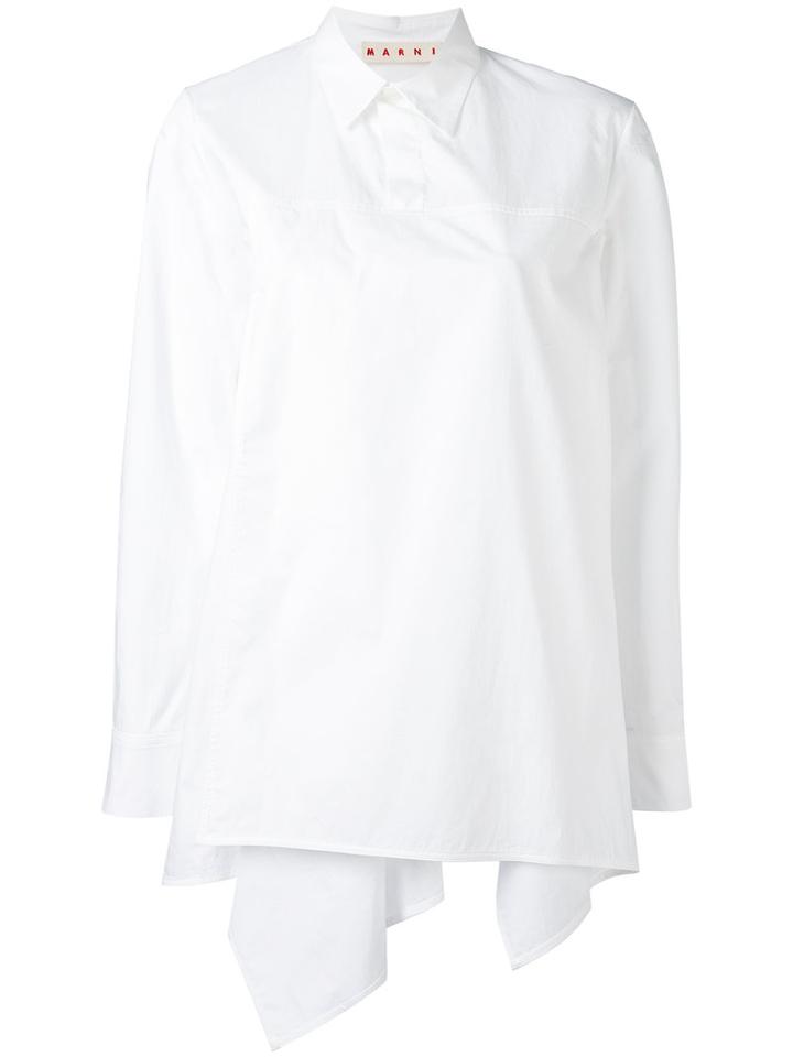 Marni - Flared Shirt - Women - Cotton - 42, White, Cotton