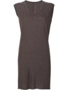 Rick Owens Lilies V-neck Top, Women's, Size: 42, Grey, Polyamide/viscose/angora/wool