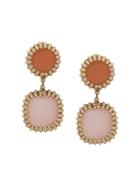Rosantica Drop Stone Earrings - Pink