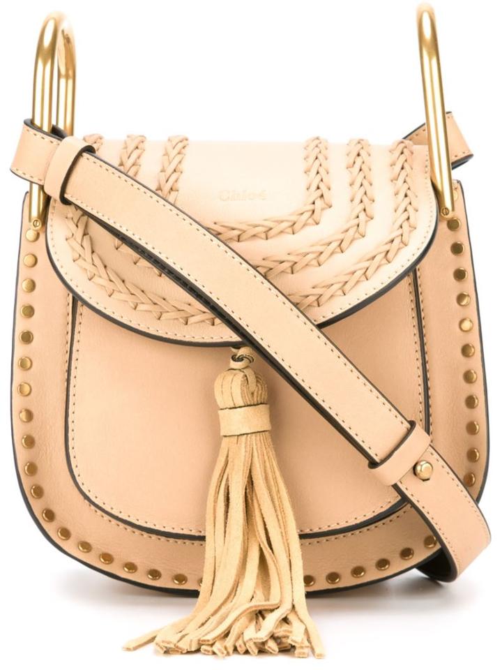 Chloé Hudson Shoulder Bag, Women's, Nude/neutrals, Calf Leather/suede