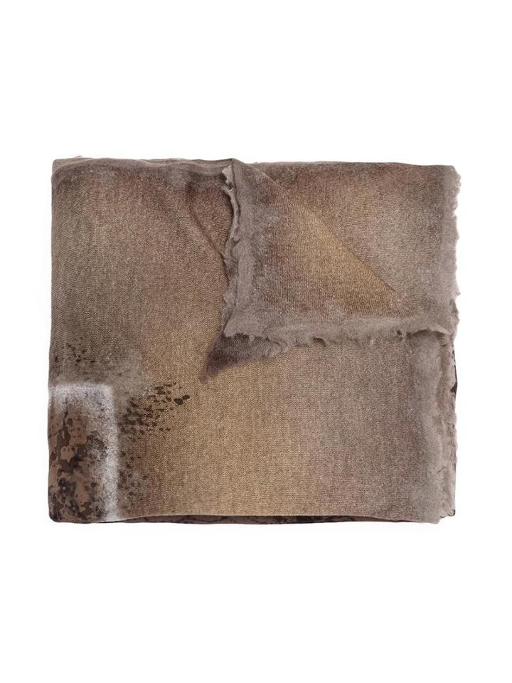 Avant Toi Frayed Scarf, Adult Unisex, Grey, Silk/cashmere