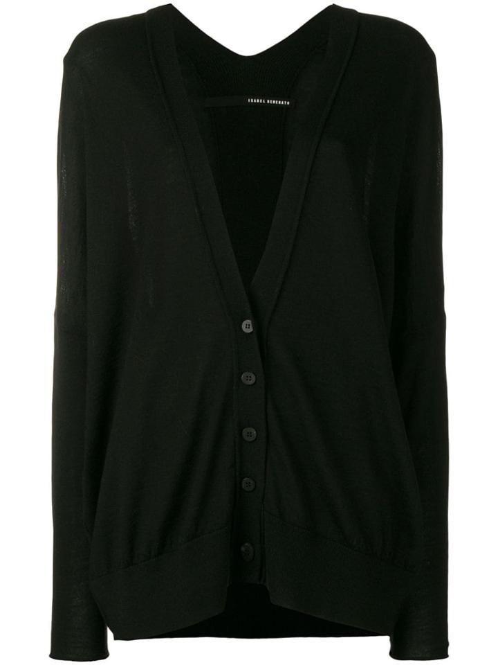 Isabel Benenato Loose Cardigan - Black