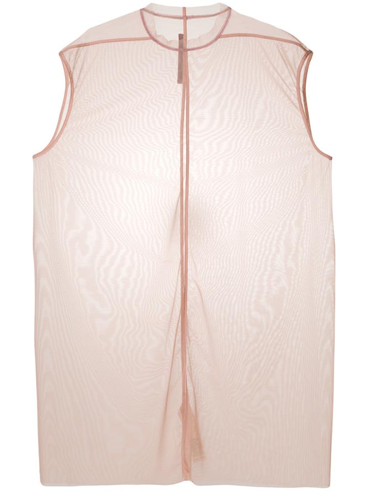 Rick Owens Lilies Oversized Sheer Dress - Pink & Purple