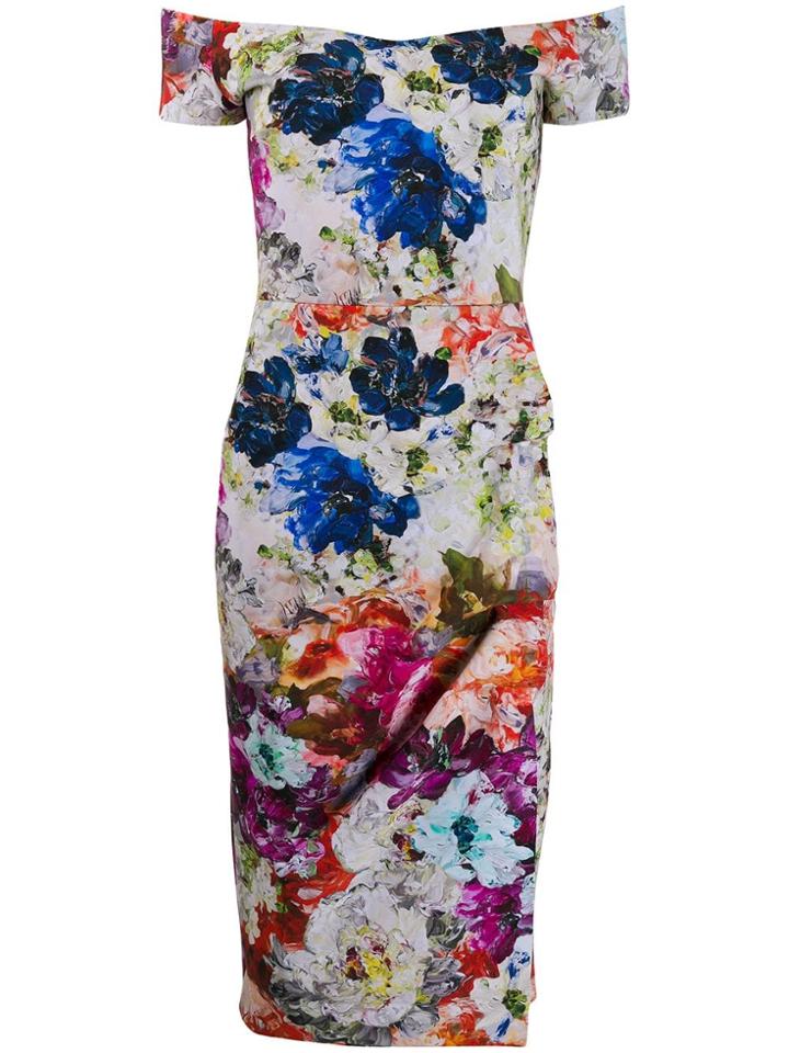 Le Petite Robe Di Chiara Boni Floral Print Fitted Dress - Multicolour