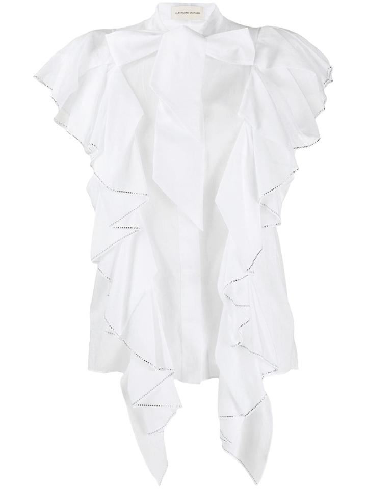 Giambattista Valli Long Sleeve Ruffled Blouse - Black