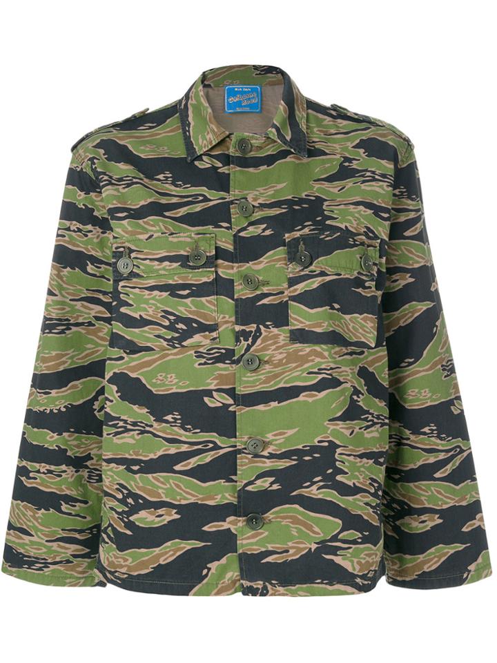 Mih Jeans Golborne Road Collection Tiger Camouflage Shirt - Green